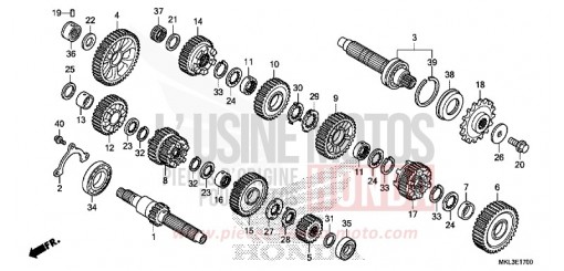TRANSMISSION (NC750XA) NC750XAL de 2020